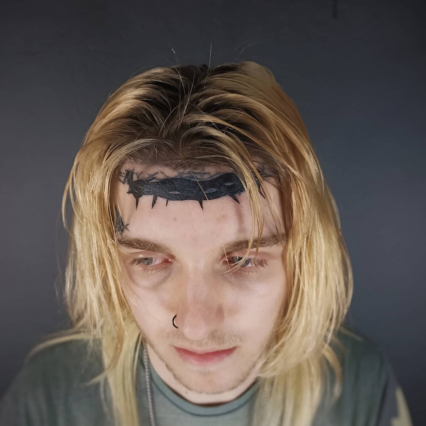 Thorn Forehead Tattoo - Jesus themed